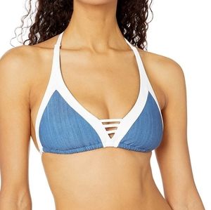 Seafolly Women's Block Party D Triangle Bikini Top